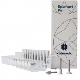 Энсмарт Пин набор (30 шт), силиконовые полиры, грубый, 3 формы, пин сталь, Кагаяки (Kagayaki Ensmart pin)