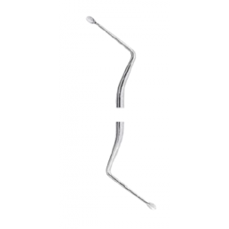 Ложка кюретажная Hemingway, овальная, 2,0 мм, изогнутая, AGILE