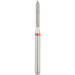 Бор алмазный 885-012F-FG (1шт) форма цилиндр остроконечный, мелкое зерно, NTI
