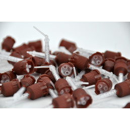 Смесители коричневые 1:1 (с канюлей) 50шт/уп 