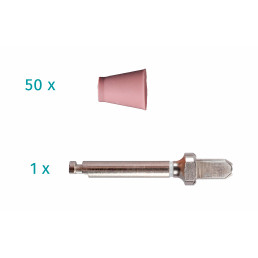 Энсмарт (50 шт + 1 мандрель), силиконовые полиры, мягкий, чашка, Кагаяки (Kagayaki Ensmart)