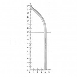 40-49 Слюноотсос хирургический 3мм (1шт) металл