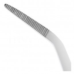 22-4 Пинцет стоматологический изогнутый с зажимом College, 15,0 см