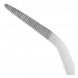 22-4 Пинцет стоматологический изогнутый с зажимом College, 15,0 см