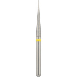Бор алмазный 859L-018SF-FG (1шт) форма конус, остроконечный длинный, мелкое зерно, NTI