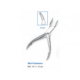 14-1 Кусачки костные Mini-Friedmann, 12 см, рабочая часть 3 мм