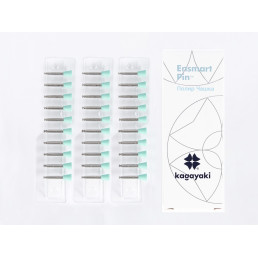 Энсмарт Пин (30 шт), силиконовые полиры, средний, чашка, пин сталь, Кагаяки (Kagayaki Ensmart pin)
