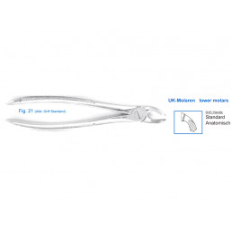 11-21 Щипцы для удаления зубов нижние, моляры