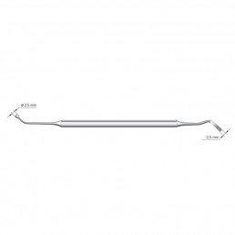 Гладилка шаровидная 040-022 (2.5 мм-2.5 мм) СТРУМ