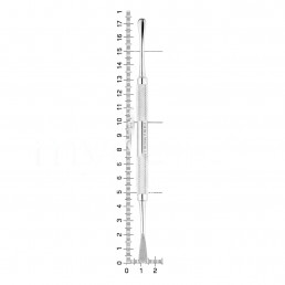 30-3 Распатор Molt, двухсторонний, 17,5 см, 6,0 - 6,0мм