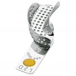 Ложка слеп. Желез, перф., половинка, без бортиков 2801-L2D(Левый верх-правый низ) (1шт) ASA Dental