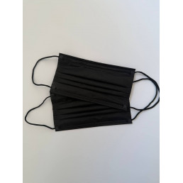 Маски одноразовые Новимед ЭКО на резинках 3-слойные чёрные (50 шт.), NOVIMED ECO (пакет)