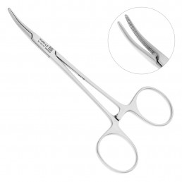 AA 151/12 Зажим для сосудов изогнутый Halstead-Mosquito, 12,5 см, NOPA