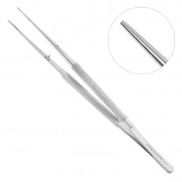 22-32 Пинцет микро анатомический прямой Gomel, 18,0 см