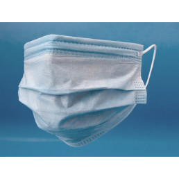 Маски одноразовые Новимед НОРМАЛ на резинках 3-слойные голубые (50 шт.), NOVIMED NORMAL (коробка)