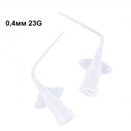 Канюли прозрачные (20 шт) 0,4 мм 23G, для эндошприцев
