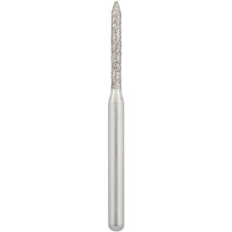 Бор алмазный 885-010M-FG (1шт) форма цилиндр остроконечный, среднее зерно, NTI