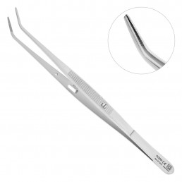 AB 973/03 Пинцет стоматологический изогнутый College, 15,5 см, NOPA