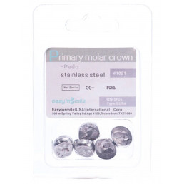 EUR4, Коронки из нержавеющей стали для временных зубов (5шт.), EASYINSMILE