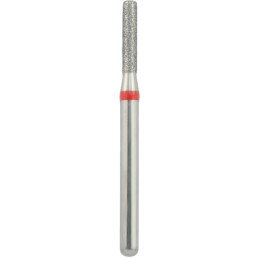 Бор алмазный 836KR-012F-FG (1шт) форма цилиндр круглый кант, мелкое зерно, NTI