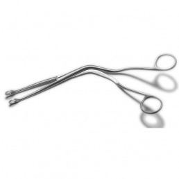 Щипцы для тампонирования горла и глотки детские, 170 мм (Зажим Magill) Sammar int. 