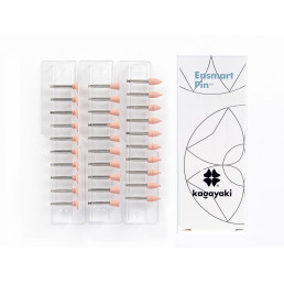 Энсмарт Пин набор (30 шт), силиконовые полиры, мягкий, 3 формы, пин сталь, Кагаяки (Kagayaki Ensmart pin)