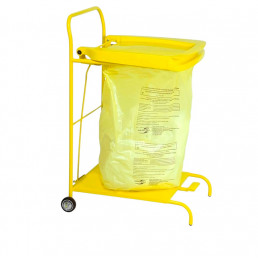 Тележка-стойка для транспортировки медотходов с помощью пакетов