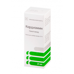 Кордиамин 25% (25 мл) капли для приема внутрь. Татхимфармпрепараты