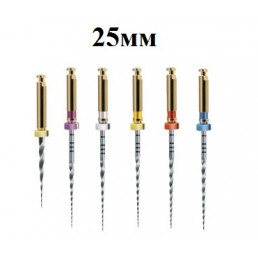 ПроТейпер Universal машинный 25 мм ассорти (25 мм:S1/S2/F1/F2/F3 19 мм:SX) (6 шт/уп) Dentsply