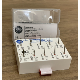 Набор для препарирования доктора Максима Белограда (10 боров+подставка) Komet Dental 