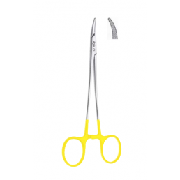 07-222 Иглодержатель хирургический изогнутый Crile Wood, 153 мм, карбид-вольфрамовые вставки (1шт) AGILE