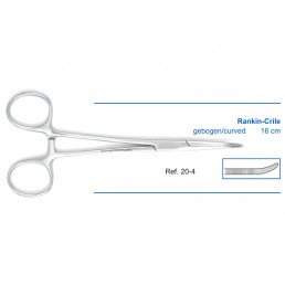 20-4 Зажим изогнутый, 16 см Rankin-Crile