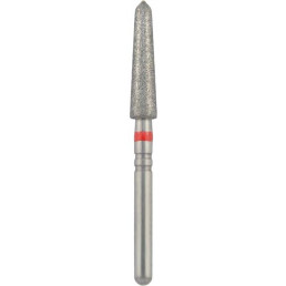 Бор алмазный 878KSE-024F-FG (1шт) форма торпеда коническая, мелкое зерно, NTI