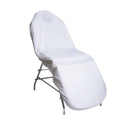 Чехол на кушетку ПВХ многоразовый на резинке белый (90х210 см) IGRObeauty