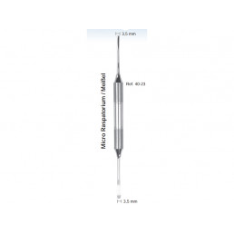 40-23 Распатор-микро двусторонний, 3,5-3,5 мм , ручка DELUXE, ø 10 мм