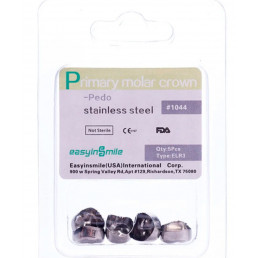 ELR3, Коронки из нержавеющей стали для временных зубов (5шт.), EASYINSMILE