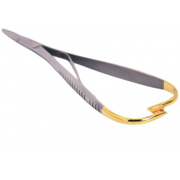 07-238 Иглодержатель микрохирургический прямой Mathieu, 170 мм, карбид-вольфрамовые вставки (1шт) AGILE