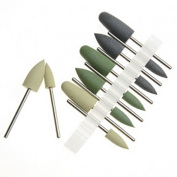 №0412 HP полир. набор для протезов (резинки) (уп 12шт)