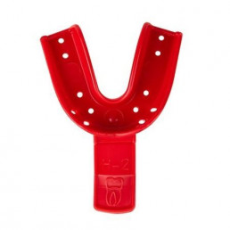 Слепочная нижняя средняя ложка Н-2 (1 шт), перфорированный пластик, Омега-дент