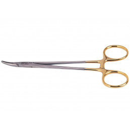 07-222 Иглодержатель хирургический изогнутый Crile Wood, 153 мм, карбид-вольфрамовые вставки (1шт) AGILE