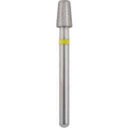 Бор алмазный 845KR-025SF-FG (1шт) форма конус, круглый кант, мелкое зерно, NTI