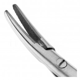 20-18 Иглодержатель микрохирургический изогнутый Castroviejo-Gomel TC,180 мм карбид-вольфрамовые вставки