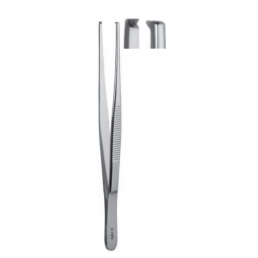 Пинцет хирургический прямой Gilles, 14,0см, зубчики 1х2, AGILE