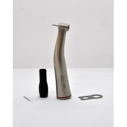 Наконечник угловой HELICA 1:5 повышающий, кнопочный, фиброоптика, 4-точечный спрей, 6-канальный