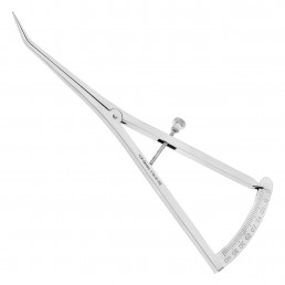 40-05B Кронциркуль (микрометр) изогнутый, шкала 0-40 мм, длина 17 см