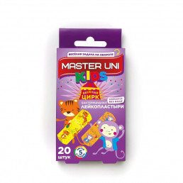 Лейкопластырь бактерицидный Master Uni Детский на полимерной основе (5,6х1,9 см) (20 шт) Master Uni