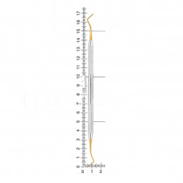 24-4 Штопфер двусторонний, шарик-шарик, 1,3-0,9 мм, нитрид-титановое покрытие