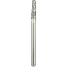 Бор алмазный 846KR-016M-FG (1шт) форма конус, круглый кант, среднее зерно, NTI