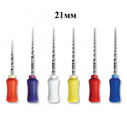ПроТейпер ручной 21 мм ассорти (21 мм:S1/S2/F1/F2/F3 19 мм:SX) (6 шт/уп) Dentsply