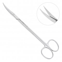 19-15 Ножницы хирургические изогнутые Kelly, 160 мм, зубчатые